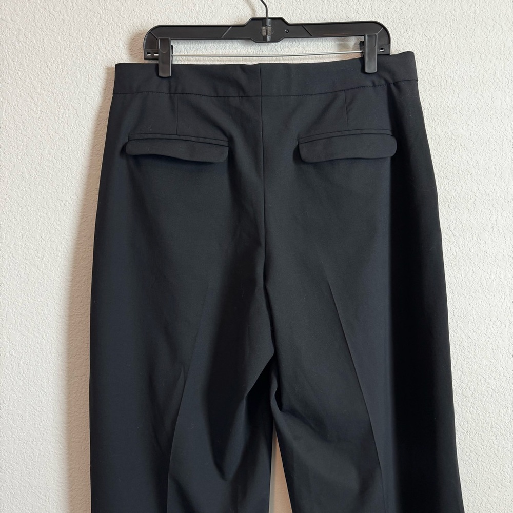 Everlane Women's Black Wool Slouchy Wide Leg Trouser Pants Size 12 - Picture 5 of 8